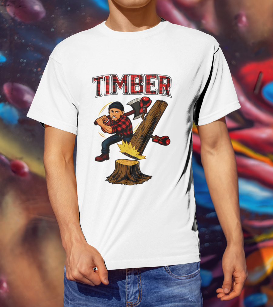 Keith Thurman Timber One Time Lumberjack Axe Boxing Gloves T-Shirt