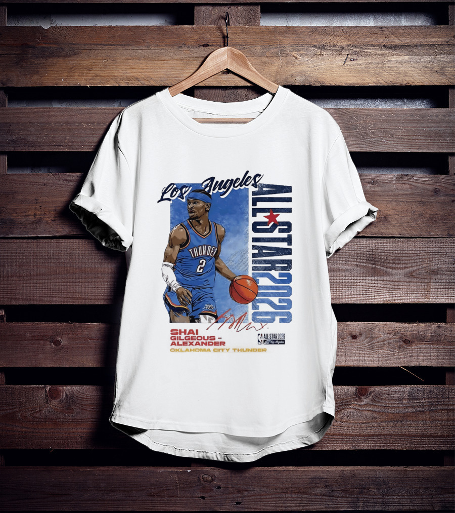 Los Angeles All Star 2026 Shai Gilgeous Alexander Oklahoma City Thunder T-Shirt
