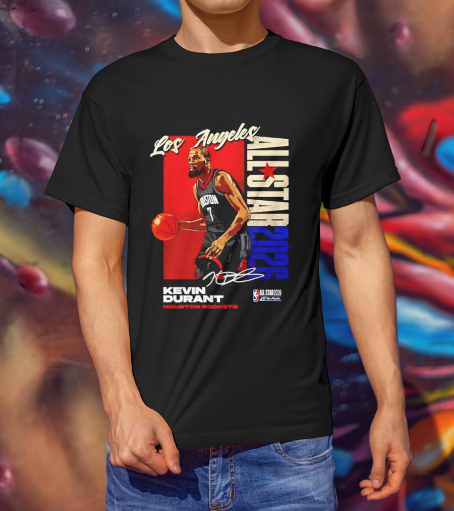 Los Angeles All Star 2026 Kevin Durant Houston Rockets T-Shirt