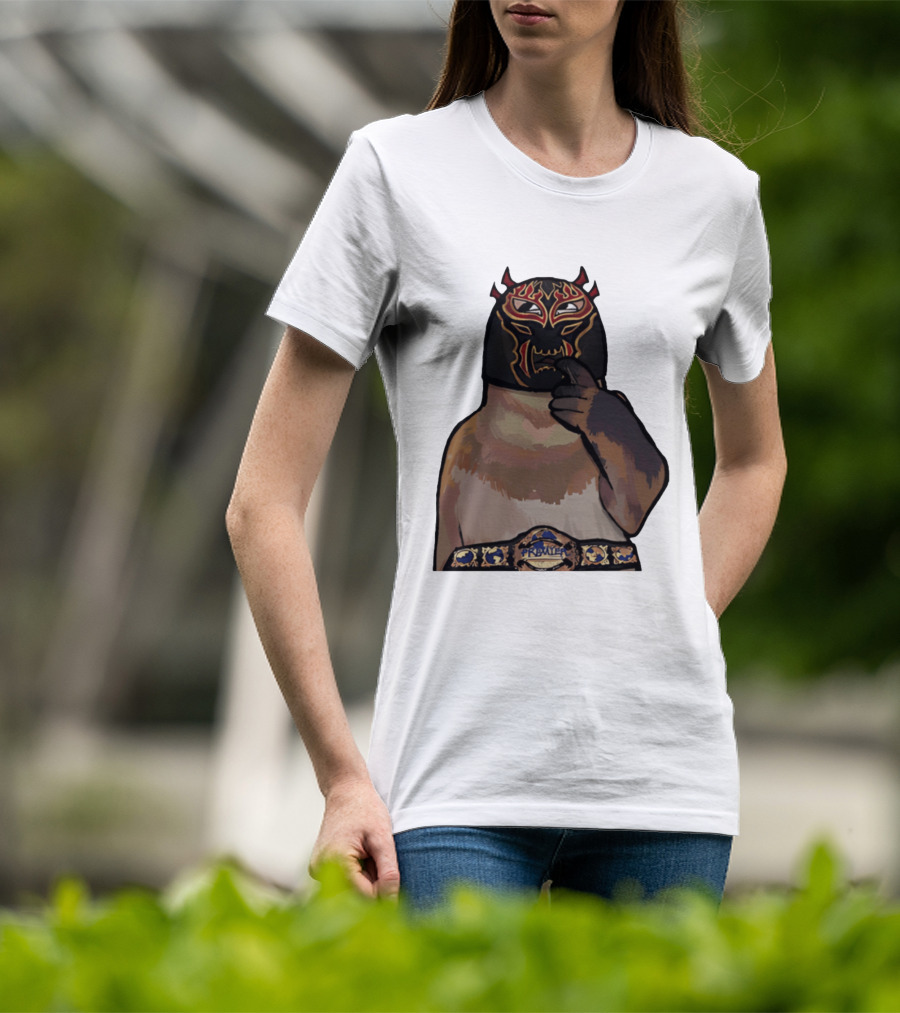 PrawTel Wrestling Champion Luchador Masked Monkey T-Shirt