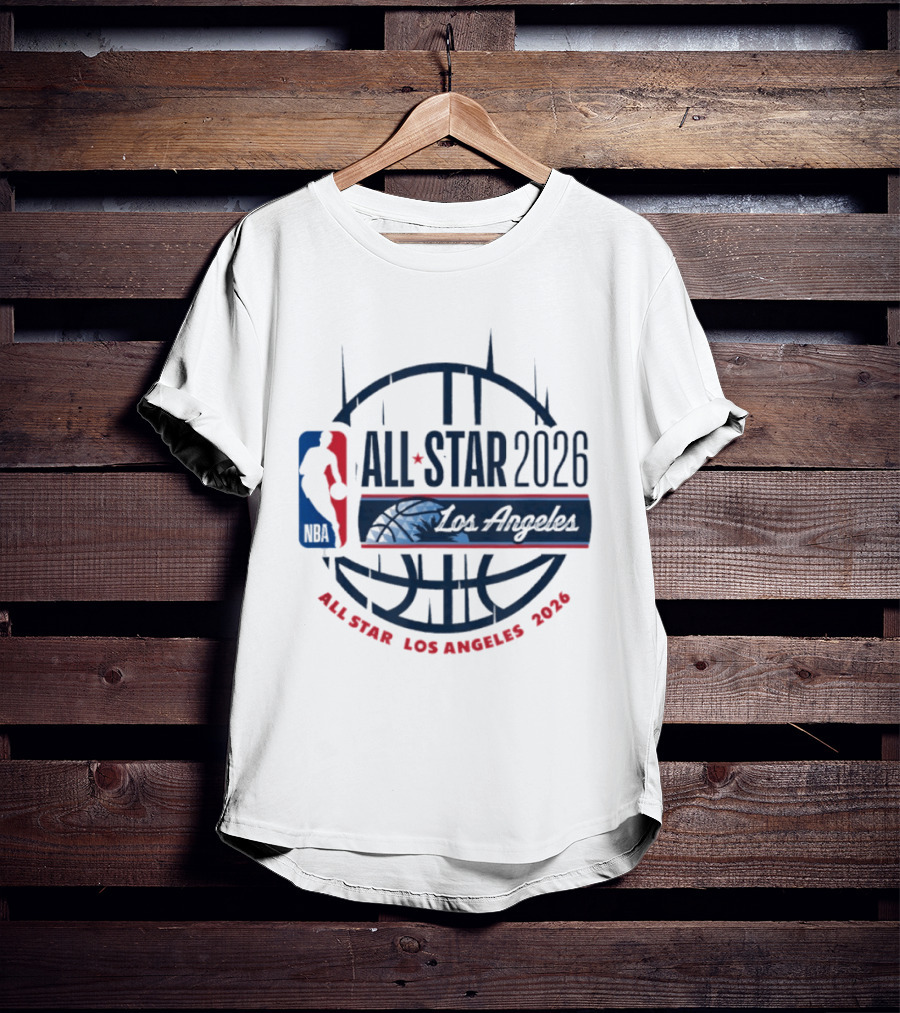 NBA All Star 2026 Los Angeles Basketball Event T-Shirt