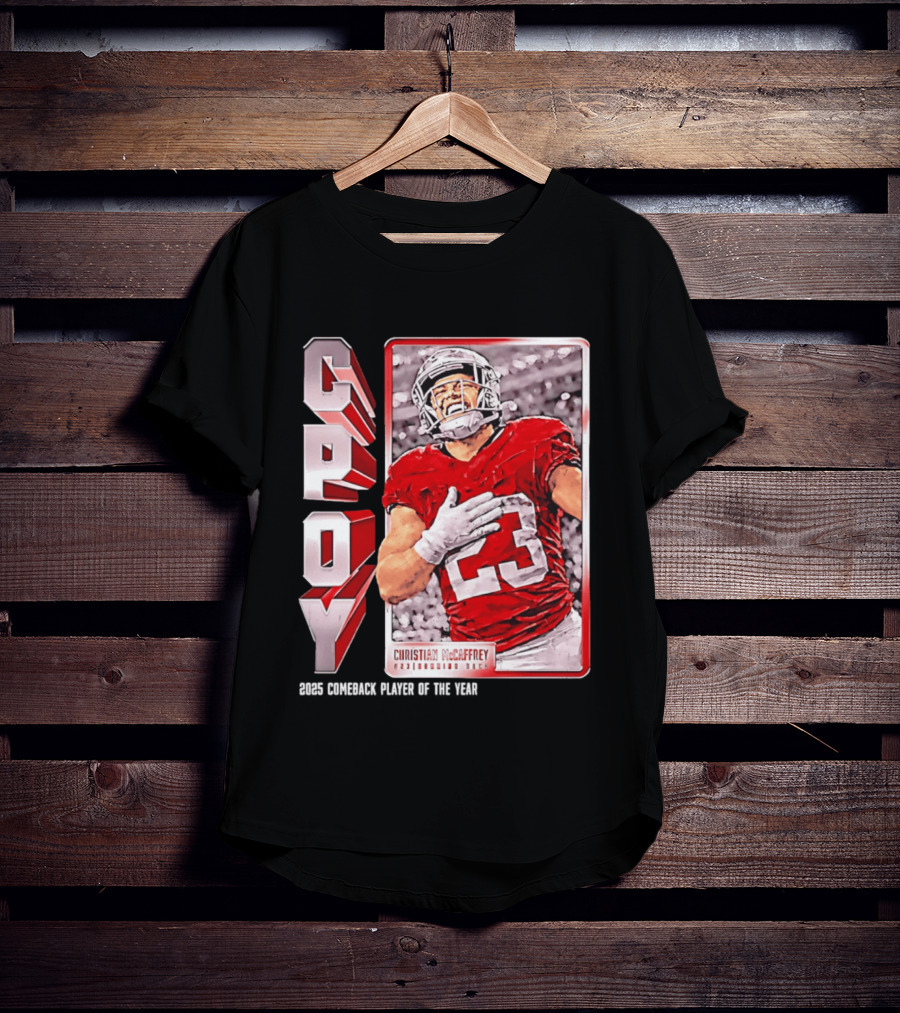 Christian Mccaffrey San Francisco 49ers CPOY 2025 Football Star T-Shirt