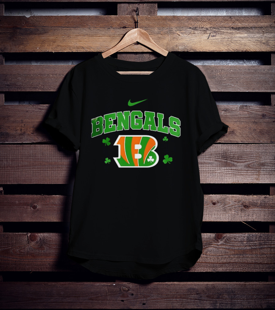 Cincinnati Bengals Irish Green Nike Shamrock T-Shirt