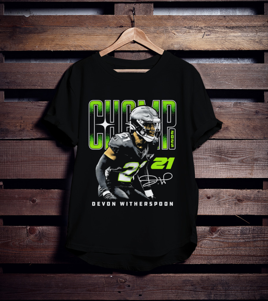 Devon Witherspoon 21 Seattle Seahawks Champ 2025 T-Shirt