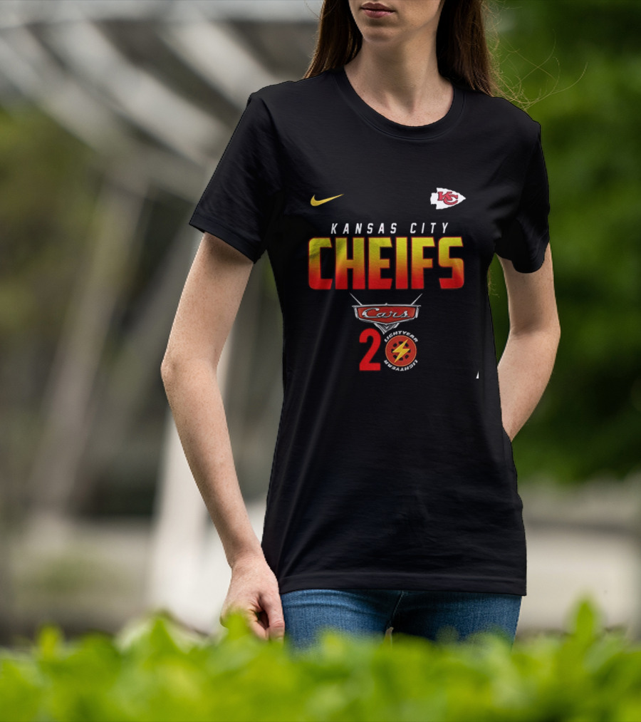 Kansas City Chiefs Cars 20th Anniversary Nike T-Shirt