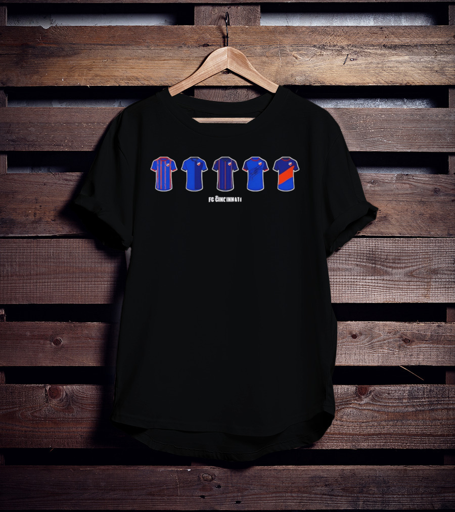 FC Cincinnati Jersey Evolution Retrospective T-Shirt