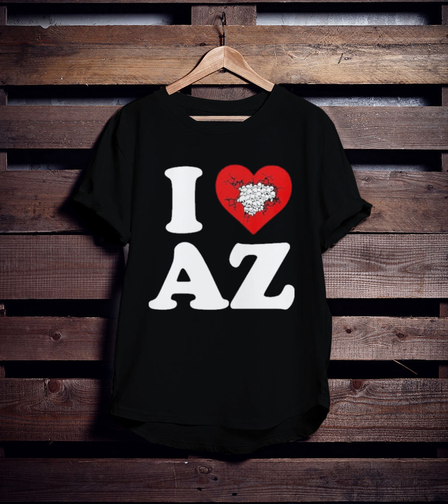Gatecreeper I Heart Arizona Skull Heart T-Shirt