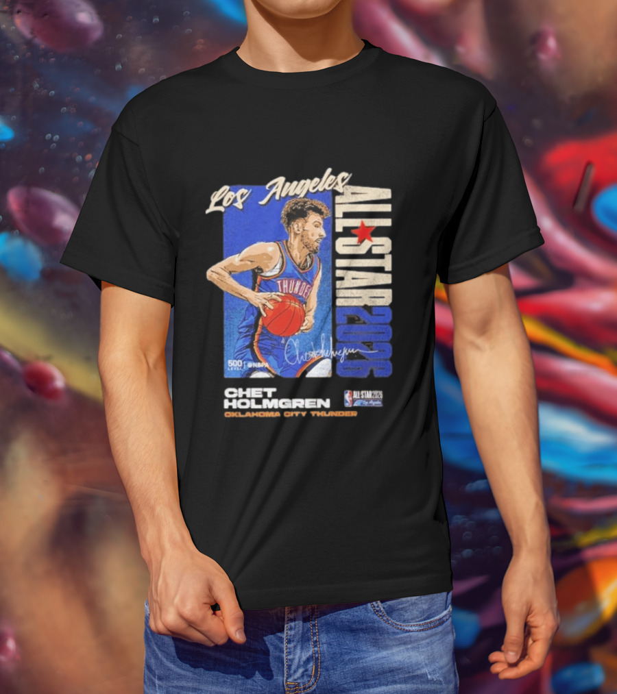 Los Angeles 2026 Chet Holmgren Oklahoma City Thunder NBA All Star T-Shirt