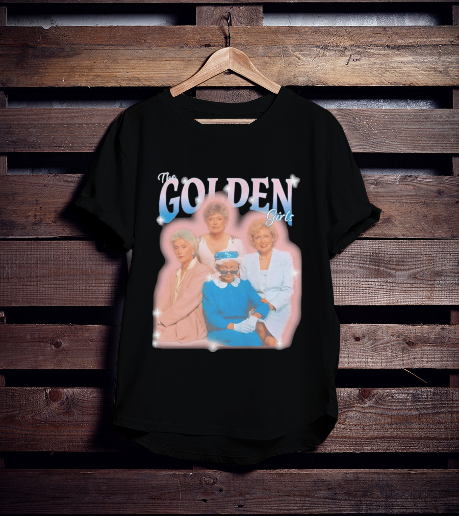 The Golden Girls TV Series Characters With Sparkling Pastel T-Shirt