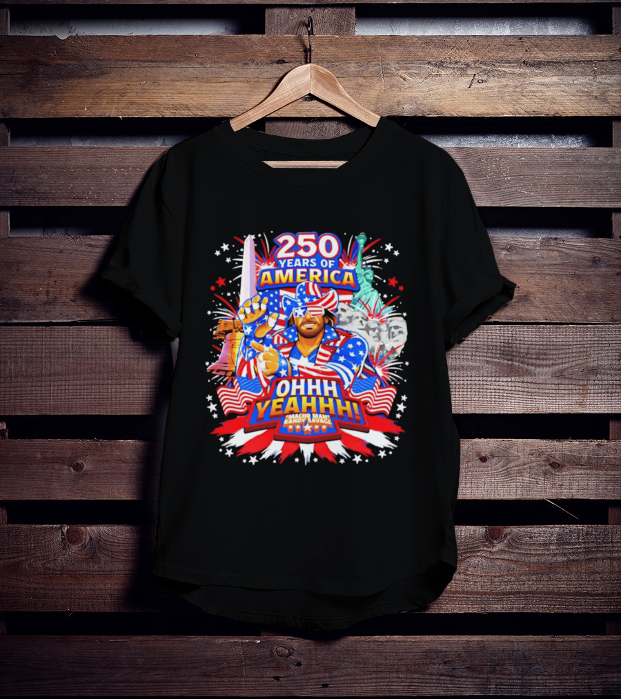 250 Years Of America Randy Savage Macho Man Ohhh Yeahhh T-Shirt