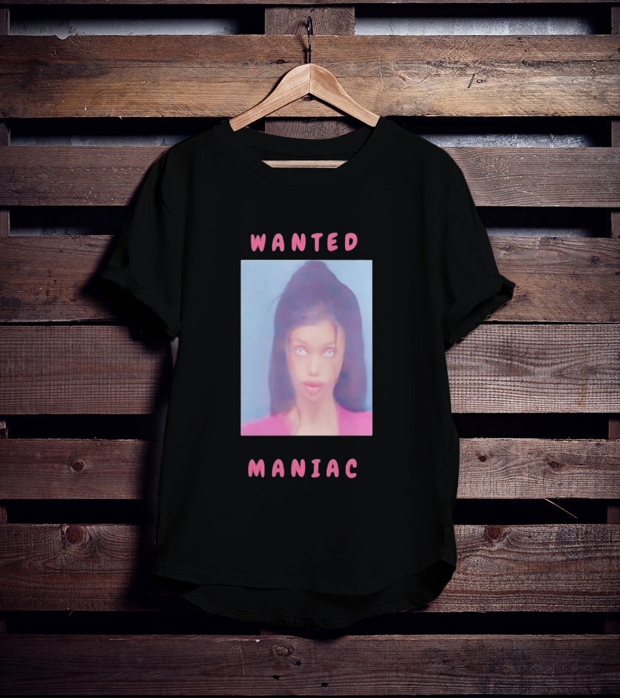 Wanted Maniac 2026 Surreal Doll Aesthetic With Glowing Eyes T-Shirt