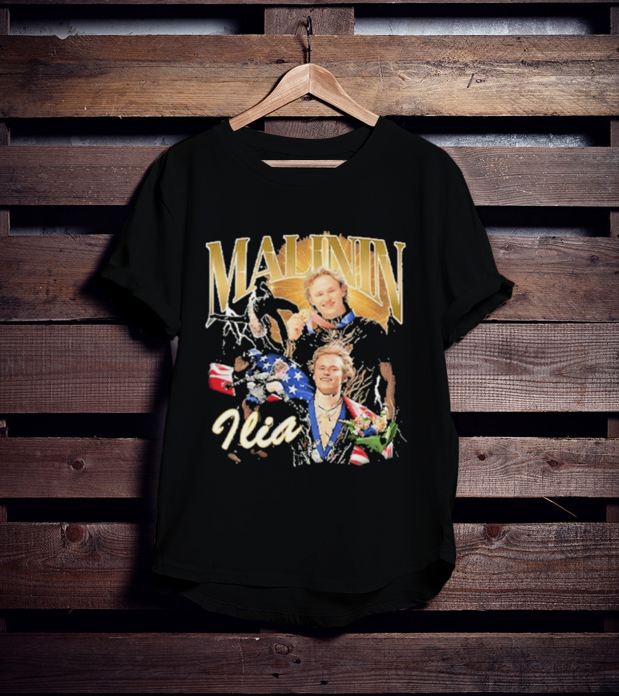 Ilia Malinin Gold Medal Champion Ice Skating T-Shirt