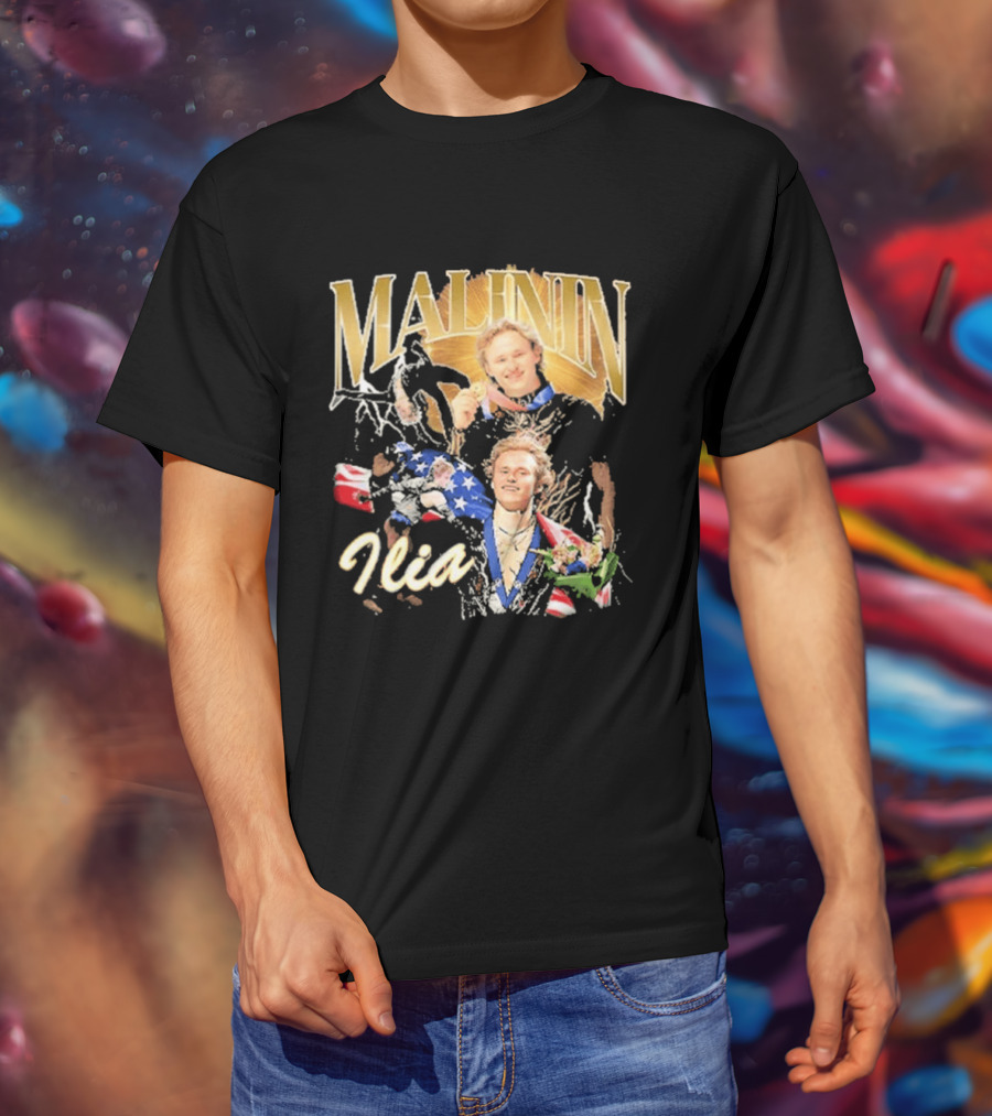 Ilia Malinin Gold Medal Champion Ice Skating T-Shirt