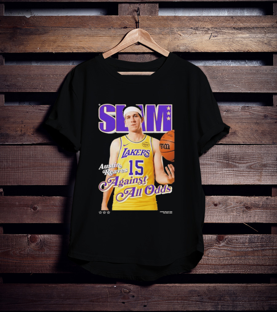 SLAM Cover Austin Reaves Against All Odds Los Angeles Lakers NBA T-Shirt