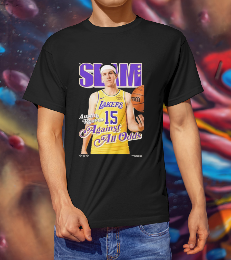 SLAM Cover Austin Reaves Against All Odds Los Angeles Lakers NBA T-Shirt