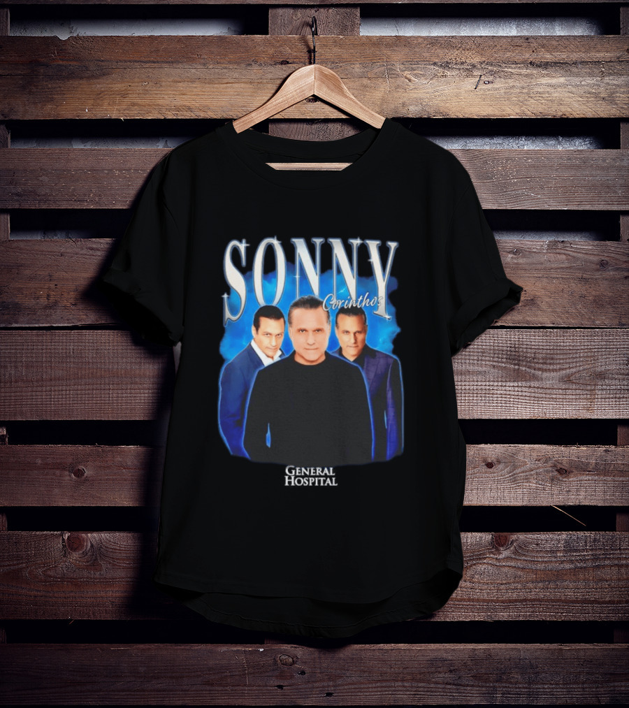 Sonny Corinthos General Hospital Soap Opera Character Trio Blue T-Shirt