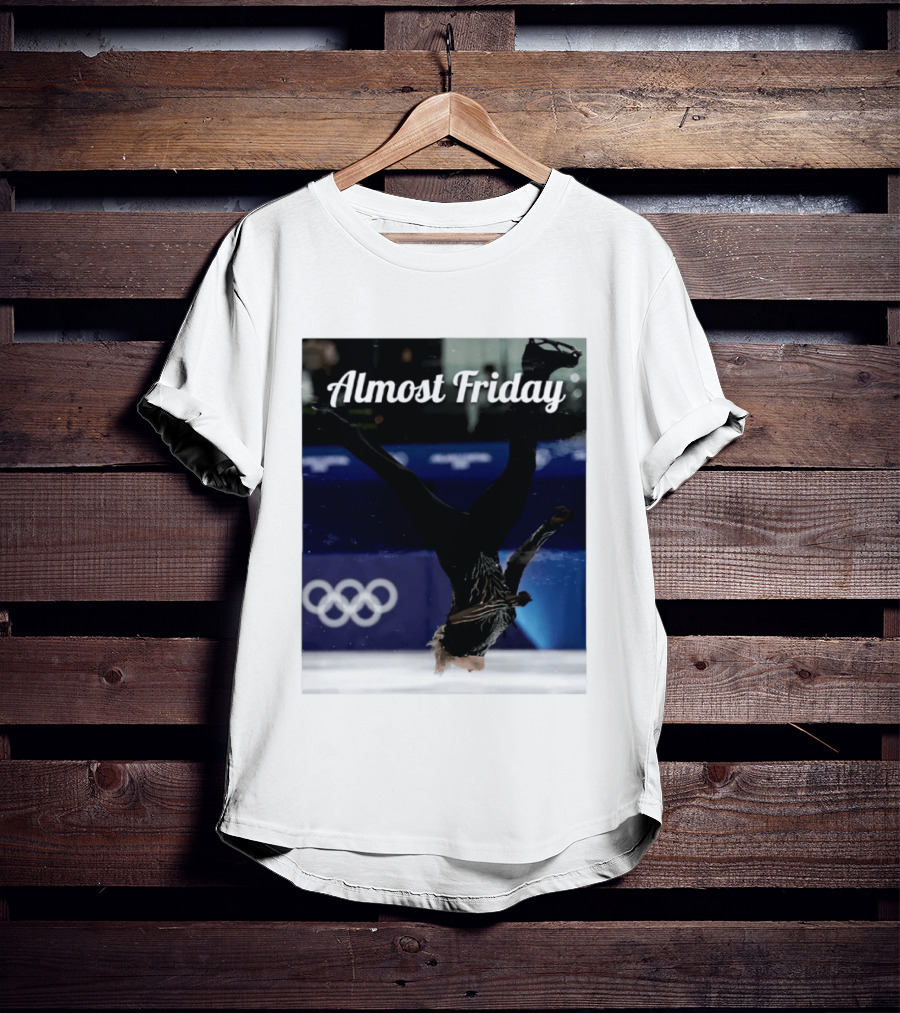 Almost Friday Skating Backflip Olympics Iconic Moment T-Shirt