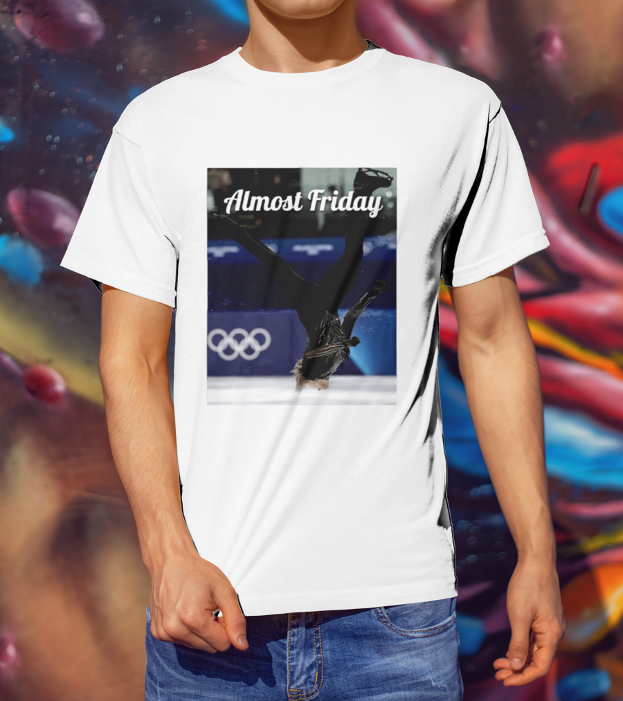 Almost Friday Skating Backflip Olympics Iconic Moment T-Shirt