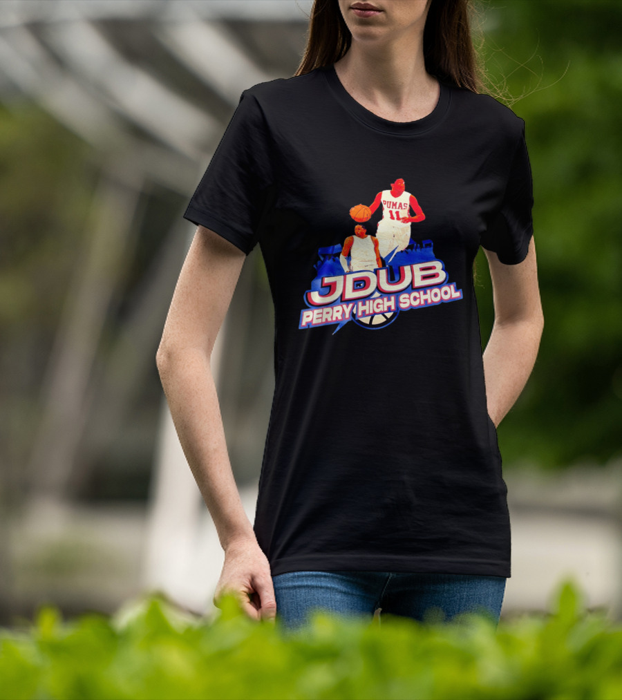 Jdub Perry High School Pumas Basketball T-Shirt