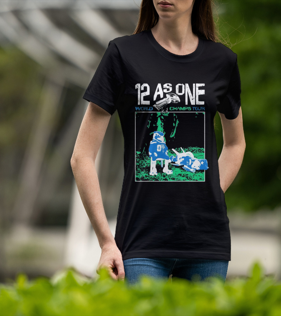 Seattle Seahawks 12 As One World Champs Tour T-Shirt