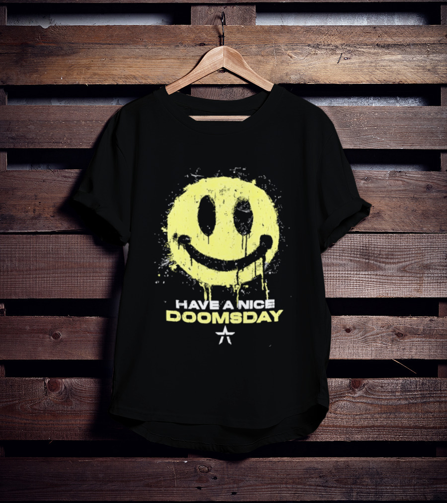 Starset Have A Nice Doomsday Smiley Face Distressed Splatter T-Shirt