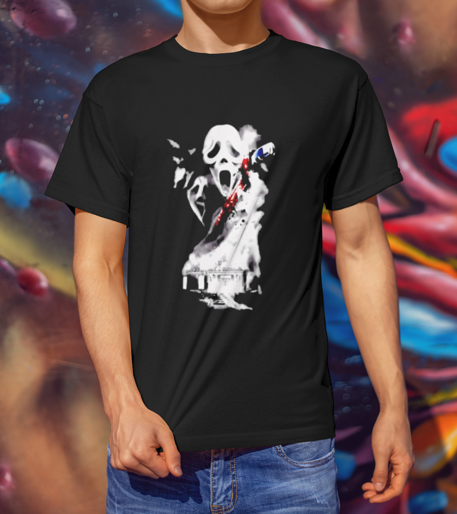 30th Anniversary Scream Kill Tour Ghostface Mask Horror Movie T-Shirt