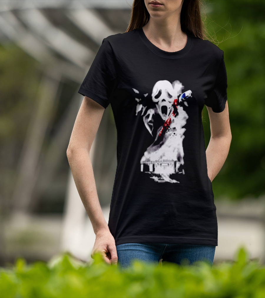 30th Anniversary Scream Kill Tour Ghostface Mask Horror Movie T-Shirt