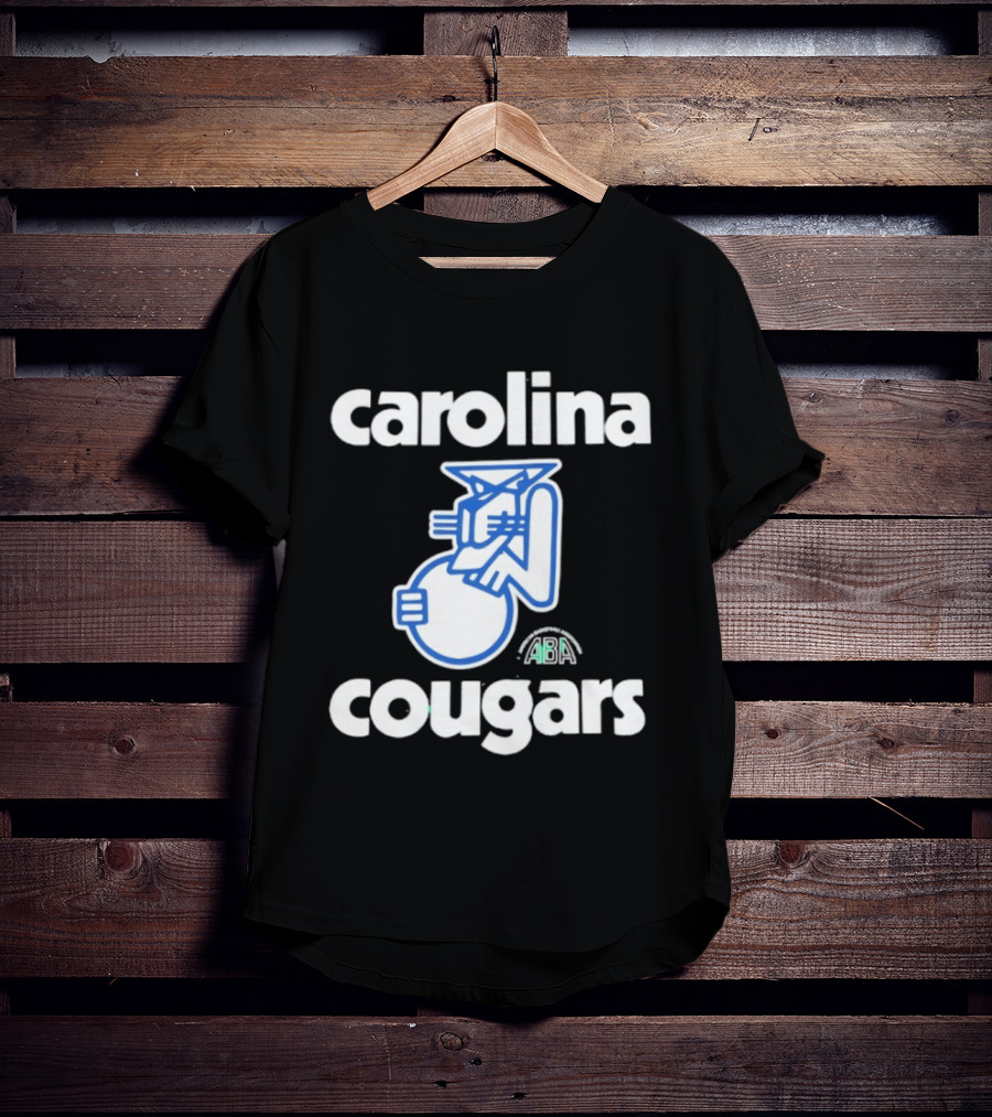Carolina Cougars ABA Retro Basketball Team T-Shirt