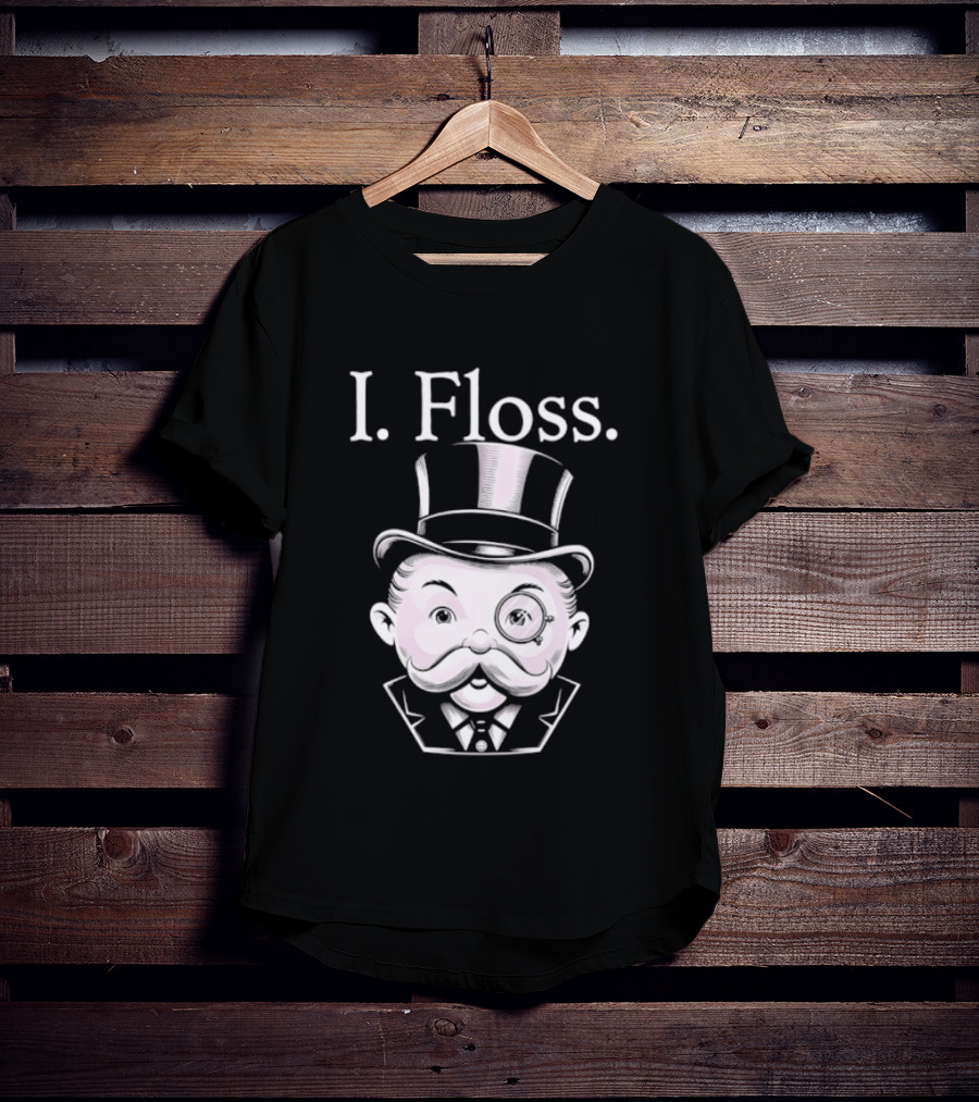 Rich Uncle Pennybags I Floss Iconic Monopoly T-Shirt