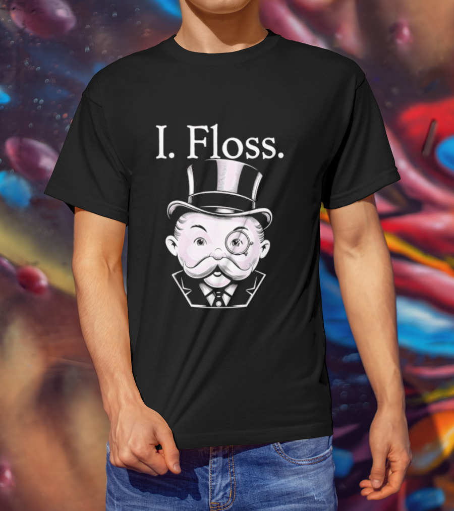Rich Uncle Pennybags I Floss Iconic Monopoly T-Shirt