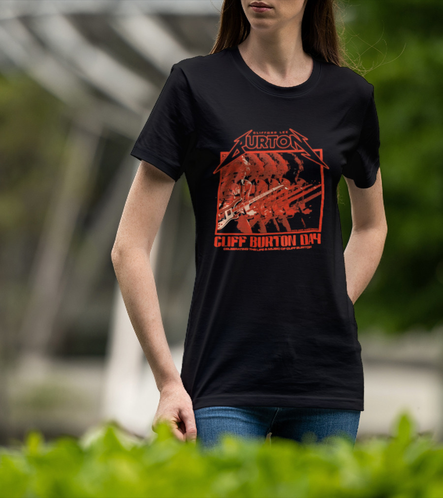 Clifford Lee Burton Cliff Burton Day 2025 Celebrating The Life And Music T-Shirt