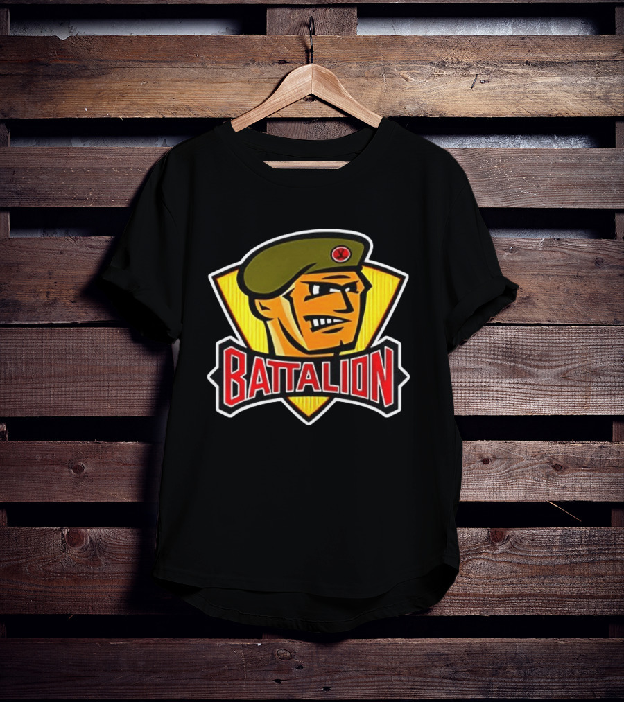 North Bay Battalion Hockey Military Emblem Inclusion Night T-Shirt