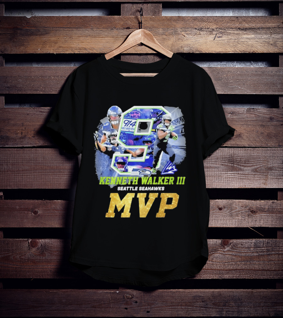 Kenneth Walker III Seattle Seahawks MVP 9 T-Shirt