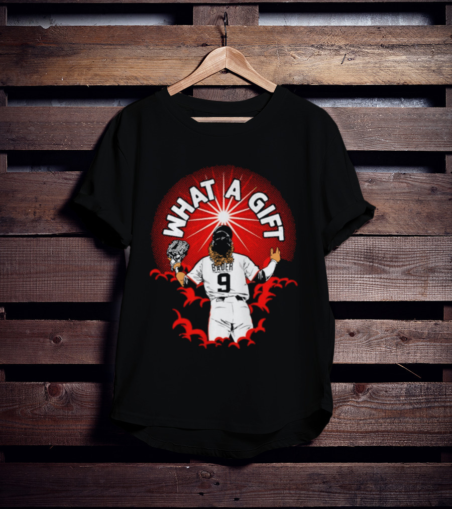 What A Gift Harrison Bader San Francisco Number 9 T-Shirt