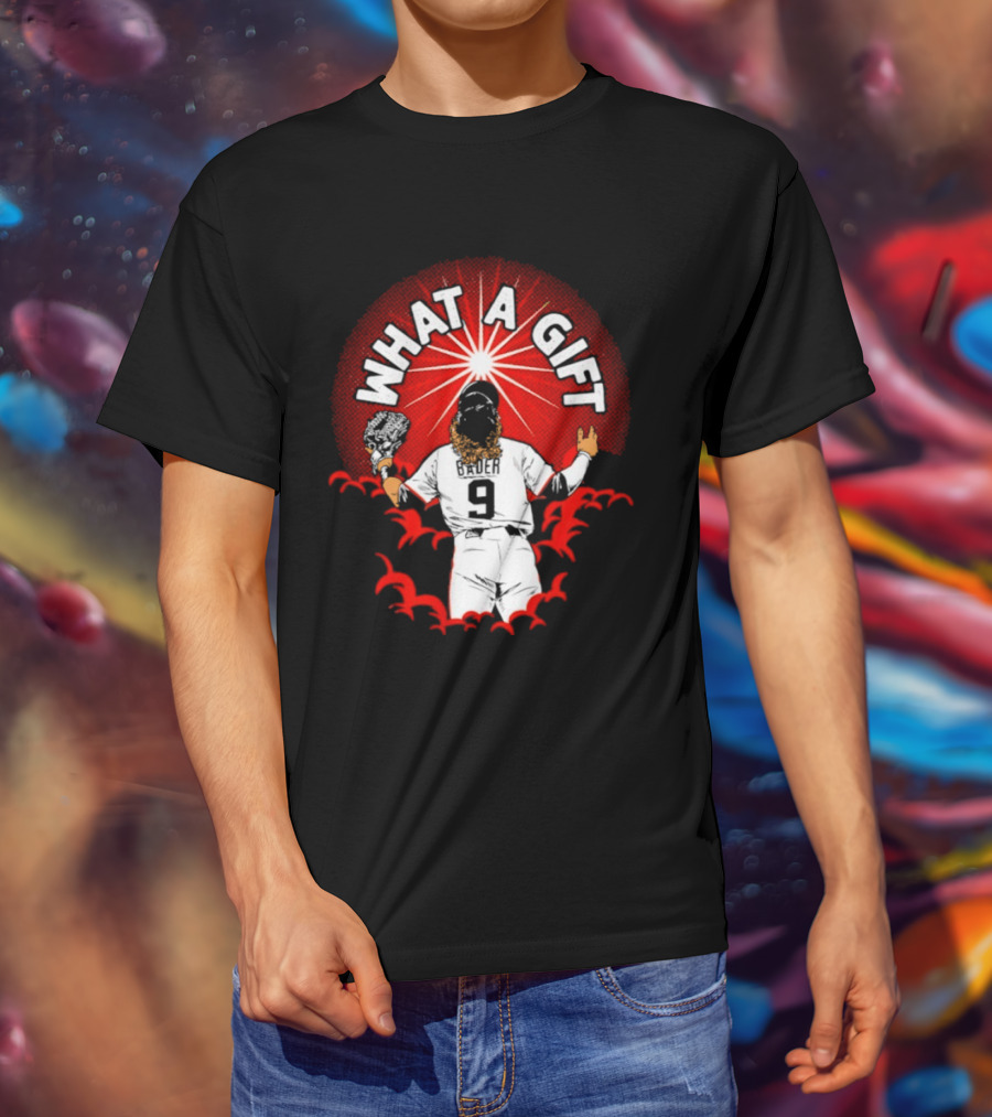 What A Gift Harrison Bader San Francisco Number 9 T-Shirt