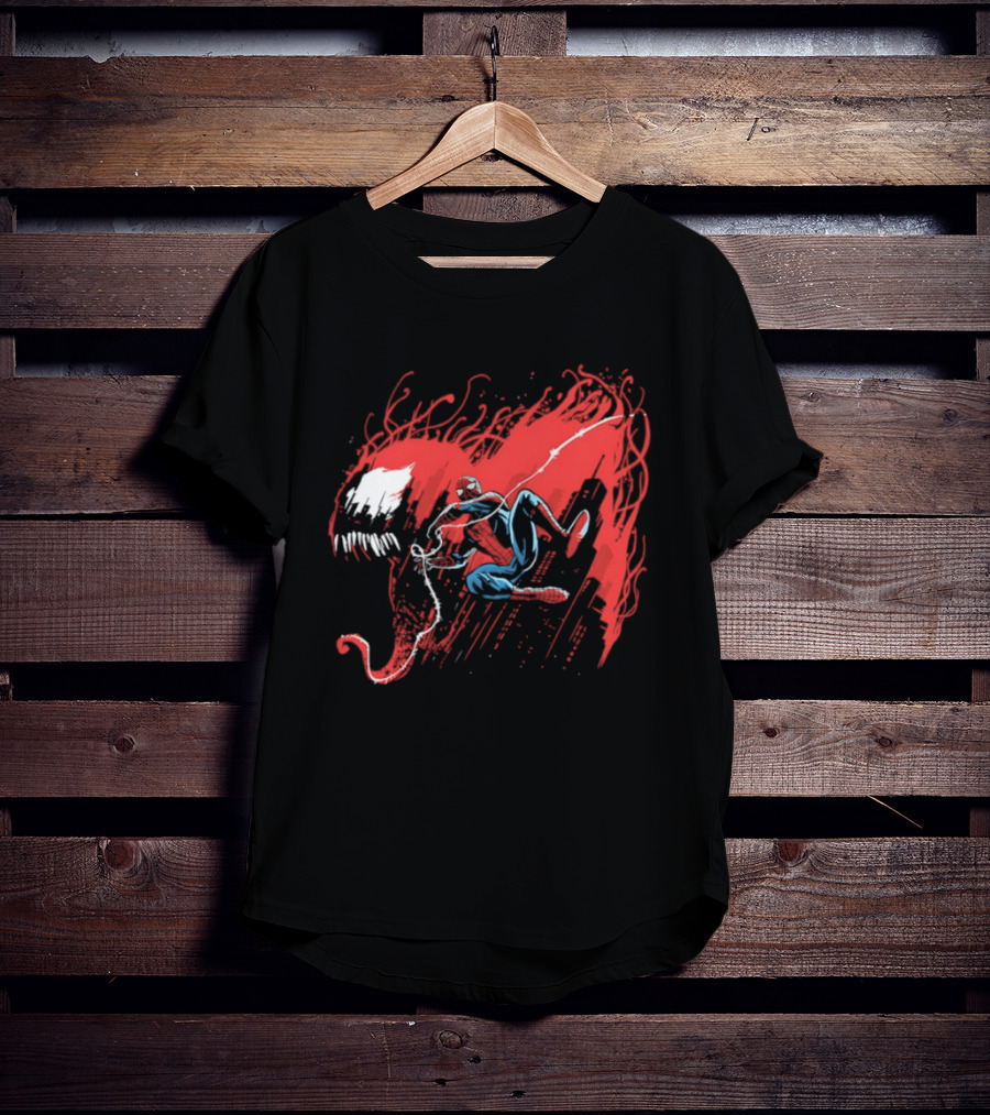 Spider Man Carnage Symbiote Dynamic Battle T-Shirt