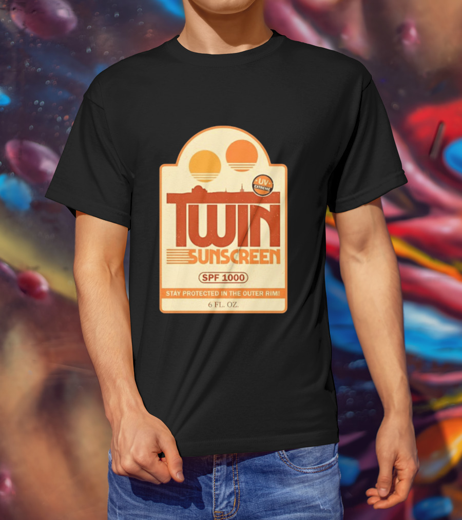 Twin Sunscreen SPF 1000 UV Extreme Stay Protected In The Outer Rim 6 Fl. Oz T-Shirt