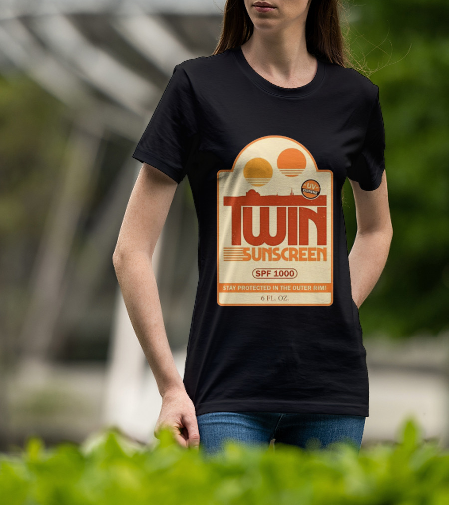 Twin Sunscreen SPF 1000 UV Extreme Stay Protected In The Outer Rim 6 Fl. Oz T-Shirt