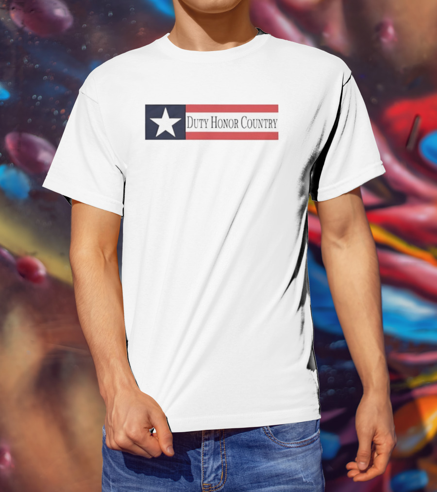 Duty Honor Country Star And Stripes Flag T-Shirt