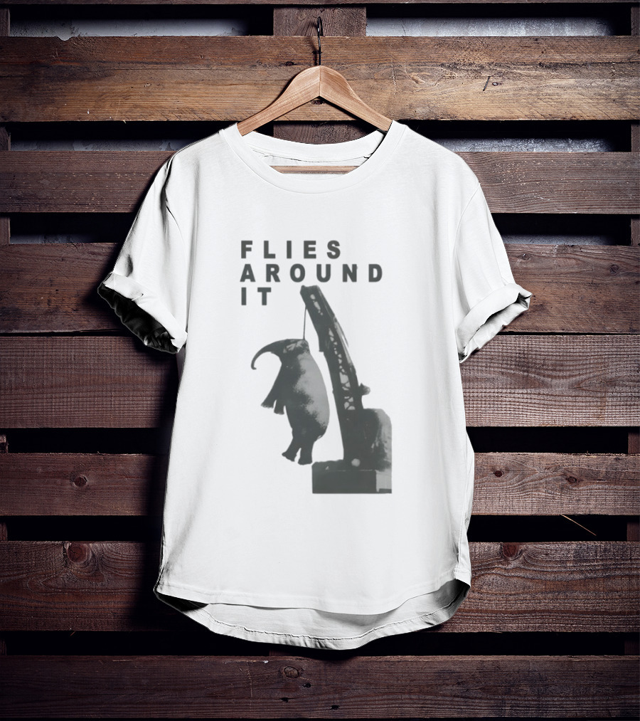 Elephant Flies Around It Crane T-Shirt