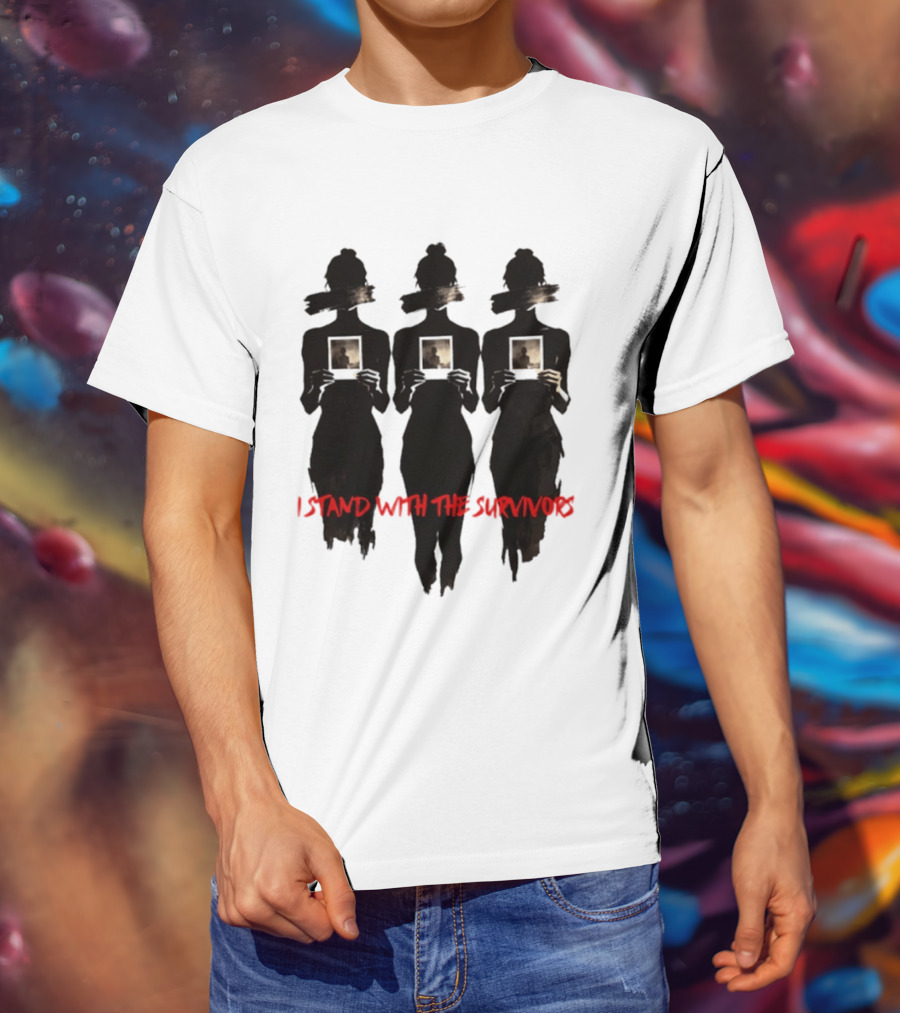 I Stand With The Survivors Epstein Victims T-Shirt