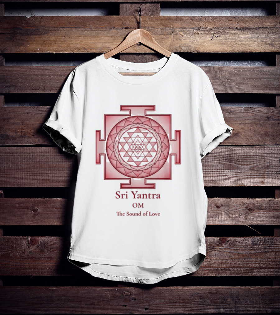 Sri Yantra OM The Sound Of Love Mandala Sacred Geometry Spiritual T-Shirt