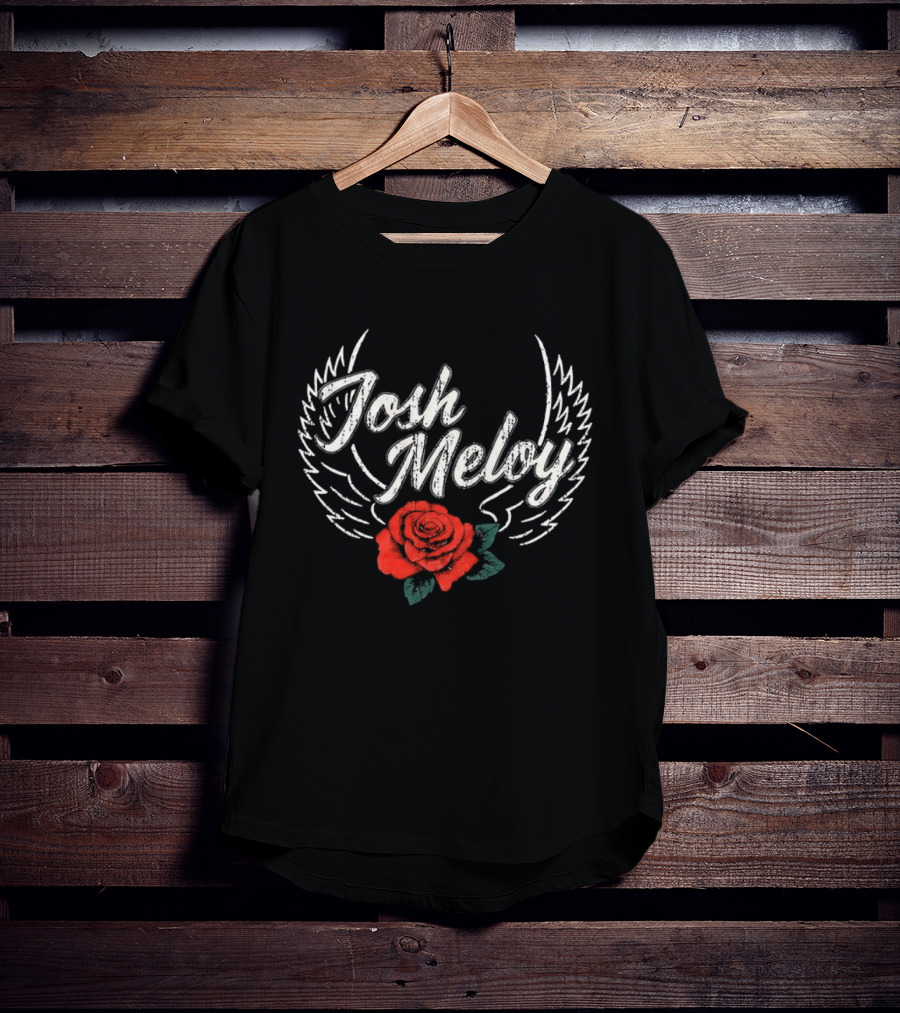 Josh Meloy Wings And Rose T-Shirt
