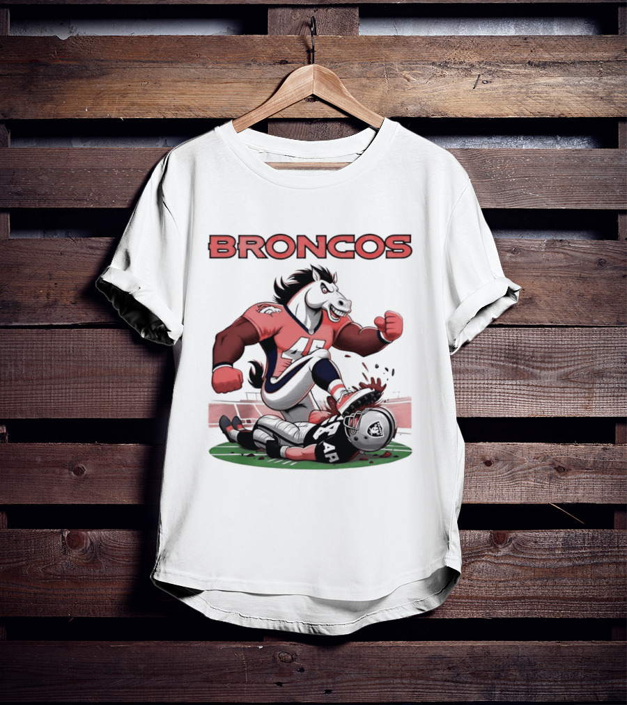 Denver Broncos Vs Raiders Beat Rivals Football Showdown T-Shirt