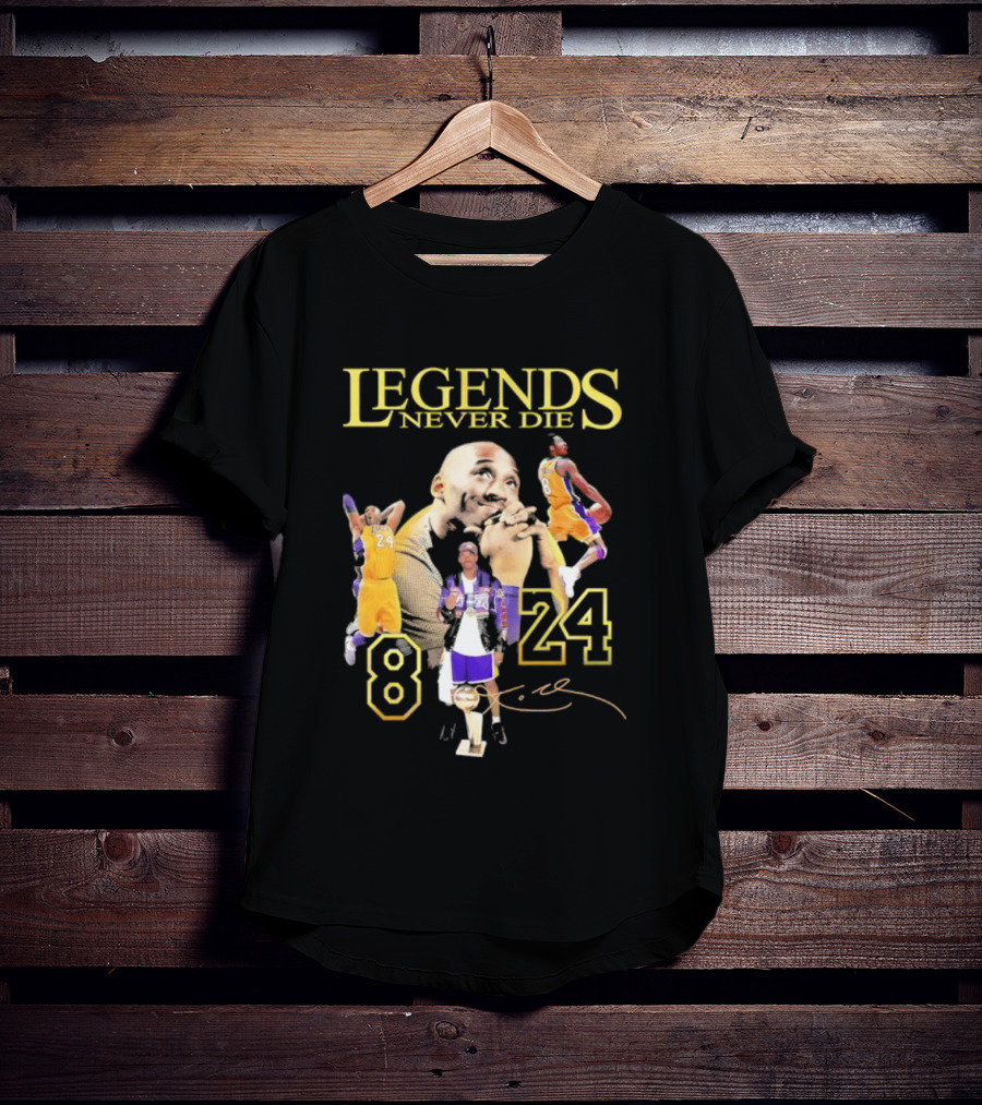 Legends Never Die Kobe Bryant 8 24 Los Angeles Basketball T-Shirt