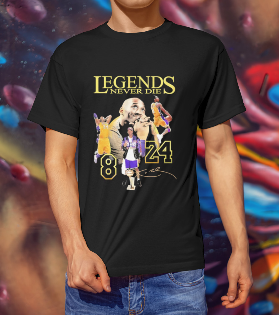 Legends Never Die Kobe Bryant 8 24 Los Angeles Basketball T-Shirt