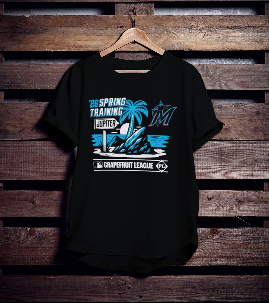 Miami Marlins 2026 Jupiter Grapefruit League Spring Training T-Shirt