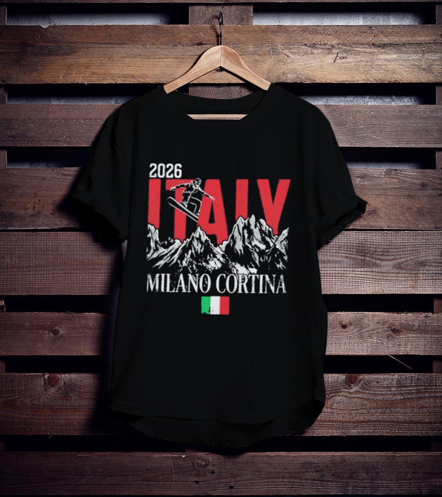 2026 Italy Snowboard Milano Cortina Winter Games T-Shirt