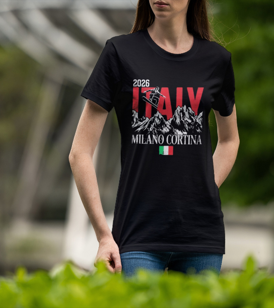 2026 Italy Snowboard Milano Cortina Winter Games T-Shirt