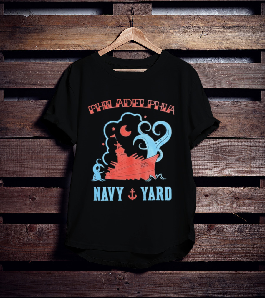 Philadelphia Phillies Navy Yard Anchor Ship T-Shirt